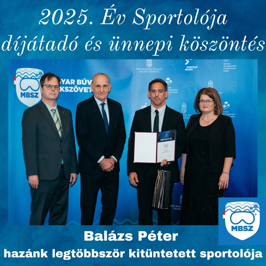 Sportága szeretete motiválja a rekorder tájékozódási búvárúszó Balázs Pétert
