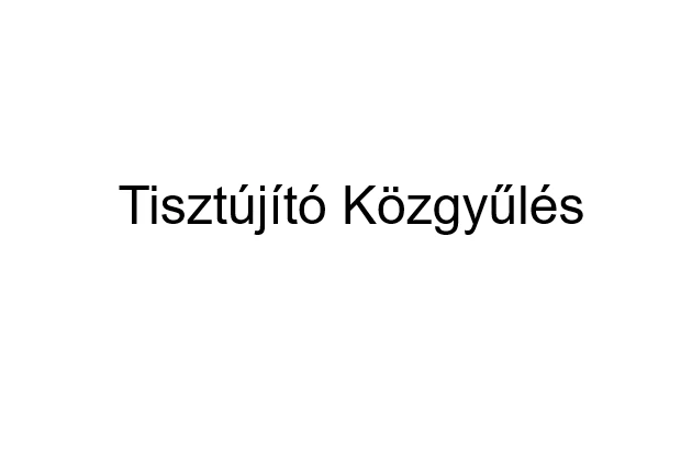 Nemzeti Versenysport Szövetség Tisztújító Közgyűlés