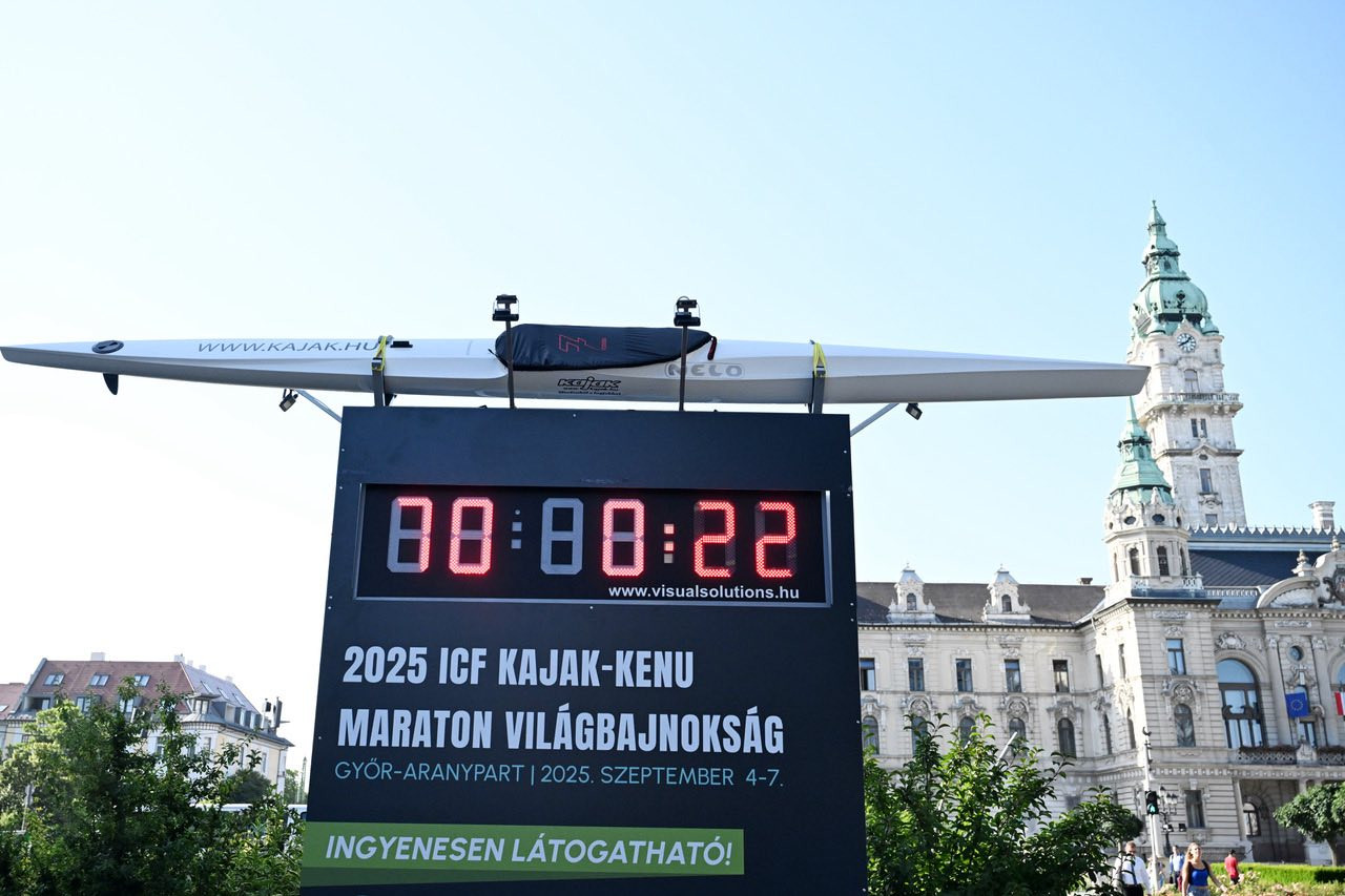 Maratoni kajak-kenu vb - Elindult a visszaszámláló óra Győrben